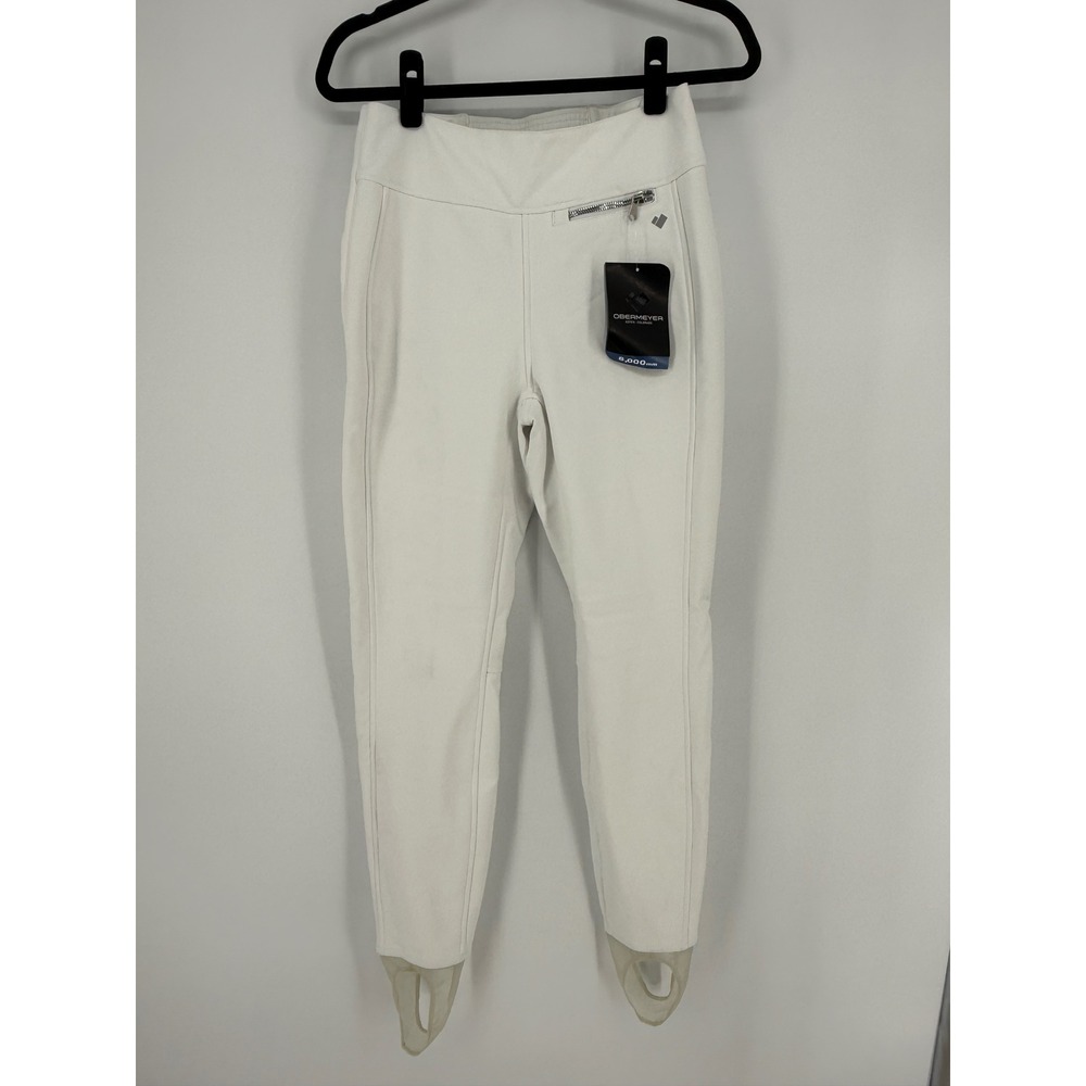 Obermeyer Jinks ITB Softshell Ski Pants White 8000mm Women Size 8 NEW $149 15060